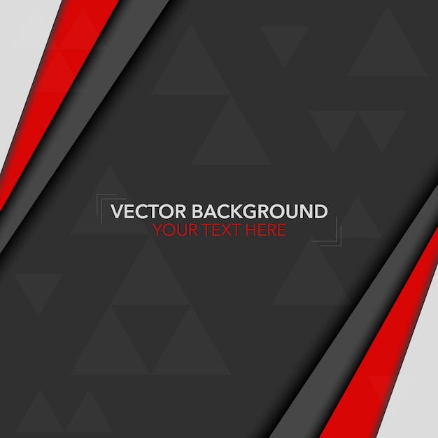 Vector gratuito fondo con diseño negro y rojo