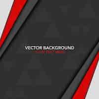 Vector gratuito fondo con diseño negro y rojo