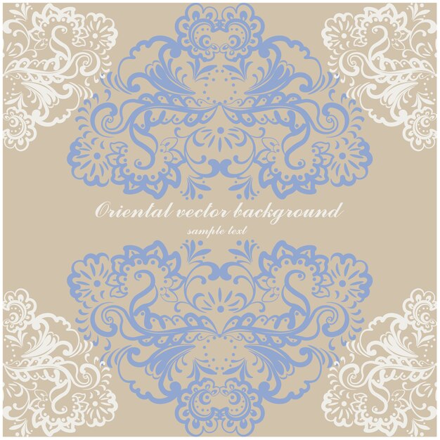 Fondo con diseño oriental