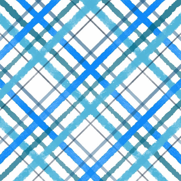 Vector gratuito fondo de diseño de patrón de cuadros con temática azul acuarela pintada a mano