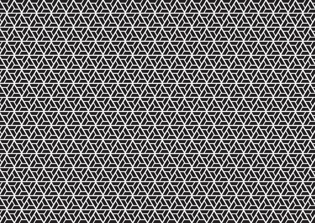 Fondo de diseño de patrón geométrico en blanco y negro
