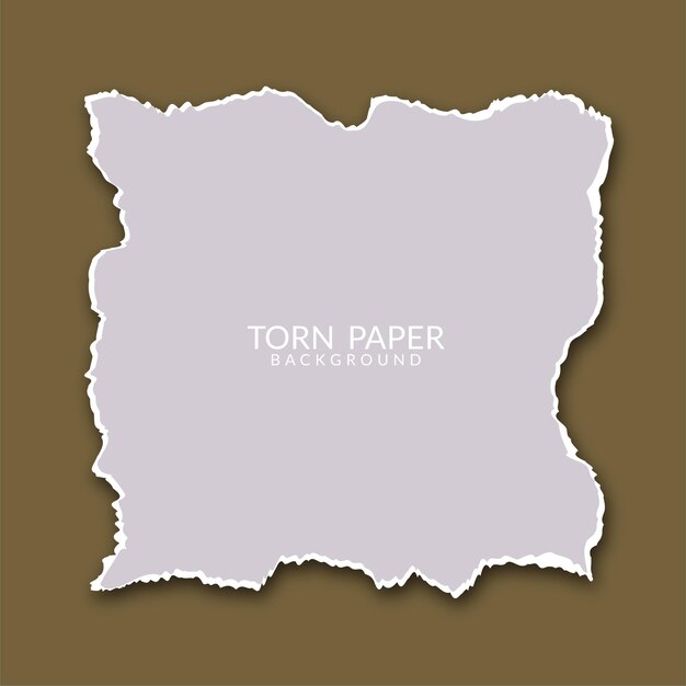 Fondo de diseño de pieza de papel rasgado