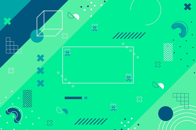 Fondo de diseño plano abstracto geométrico