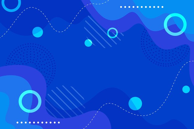 Fondo de diseño plano azul