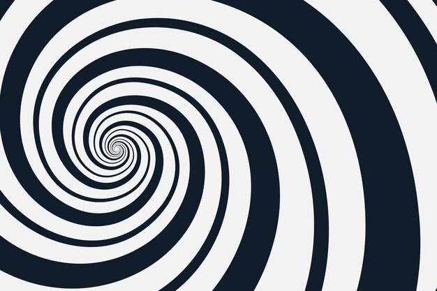 Fondo de diseño plano en círculo espiral