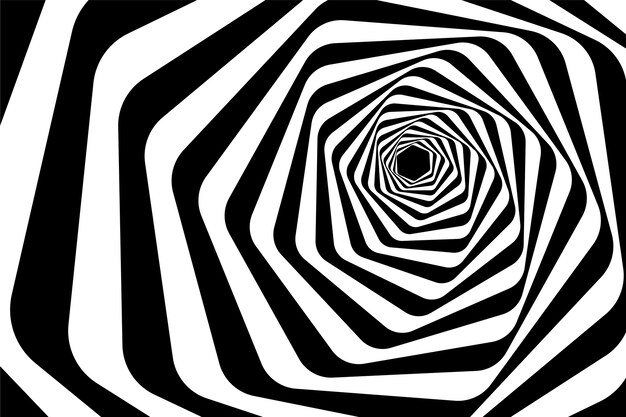 Fondo de diseño plano en círculo espiral