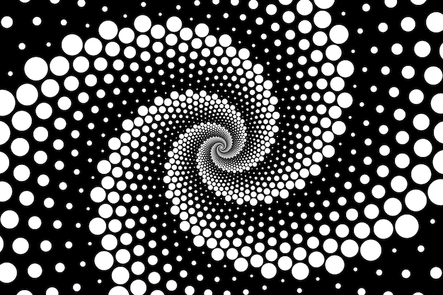 Fondo de diseño plano en círculo espiral
