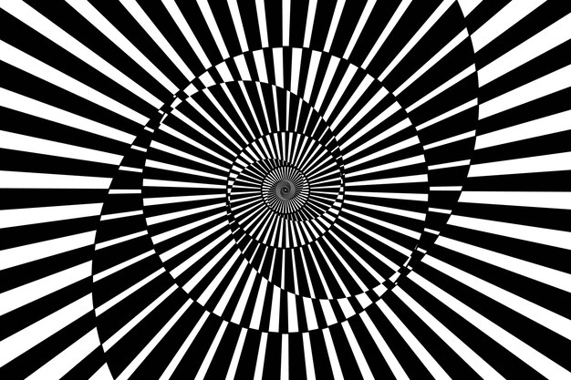 Fondo de diseño plano en círculo espiral