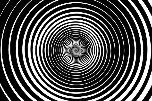 Fondo de diseño plano en círculo espiral