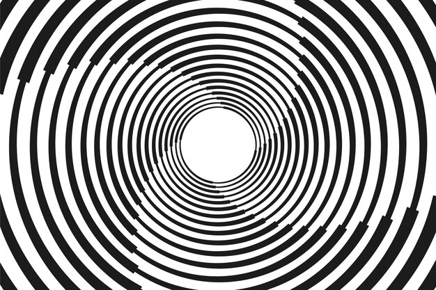 Fondo de diseño plano en círculo espiral