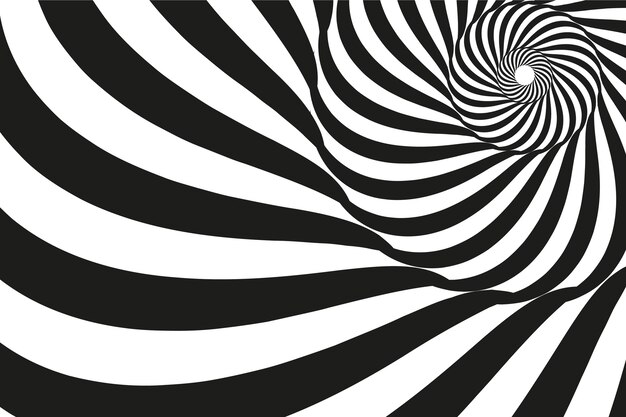 Fondo de diseño plano en círculo espiral