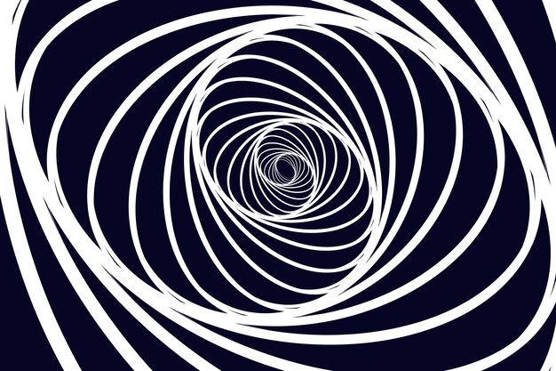 Fondo de diseño plano en círculo espiral