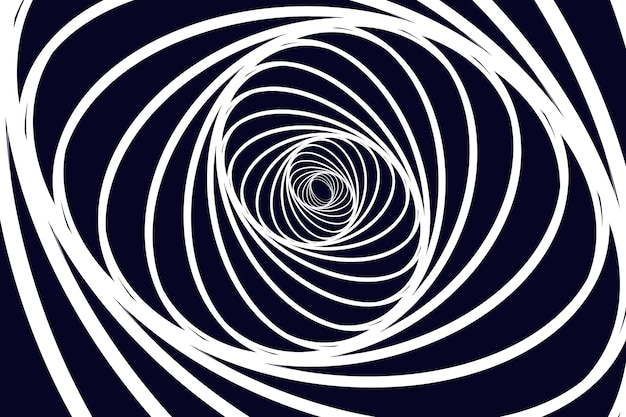 Fondo de diseño plano en círculo espiral