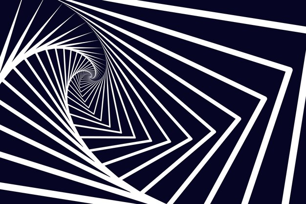 Fondo de diseño plano en círculo espiral