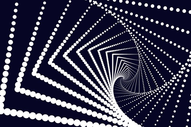 Fondo de diseño plano en círculo espiral