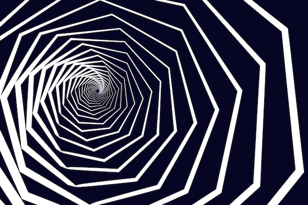Fondo de diseño plano en círculo espiral