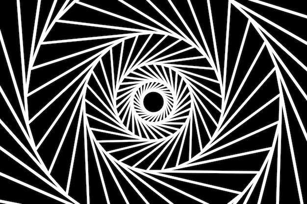 Fondo de diseño plano en círculo espiral
