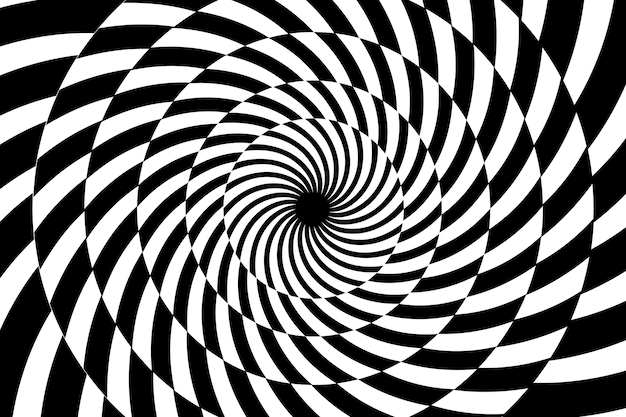 Fondo de diseño plano en círculo espiral