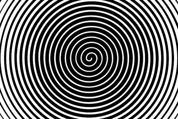 Fondo de diseño plano en círculo espiral
