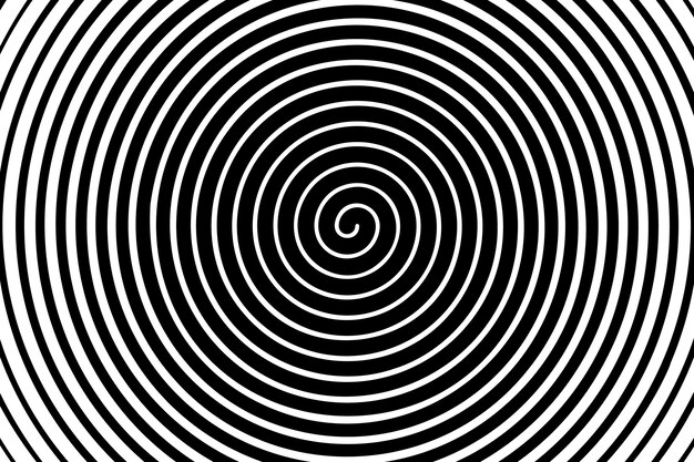 Fondo de diseño plano en círculo espiral