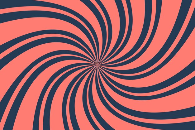Fondo de diseño plano en círculo espiral