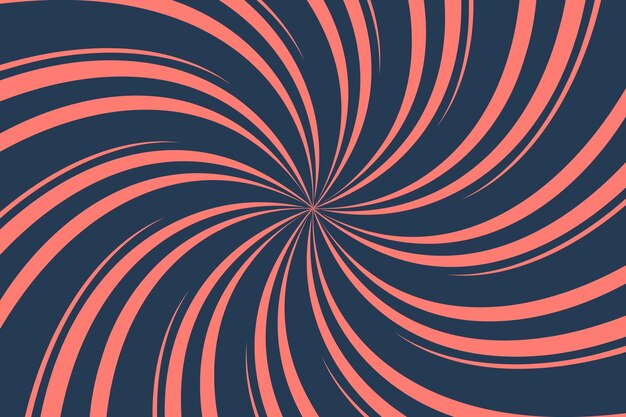 Fondo de diseño plano en círculo espiral