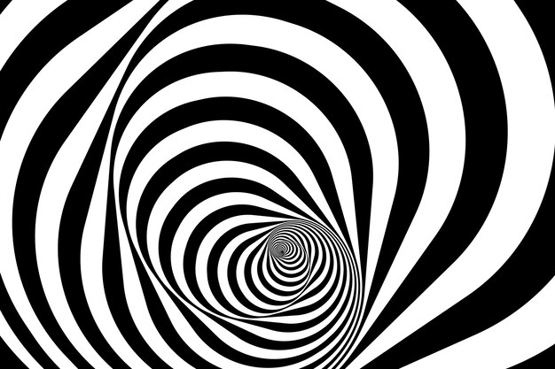 Fondo de diseño plano en círculo espiral