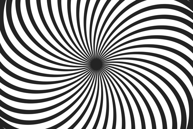 Fondo de diseño plano en círculo espiral