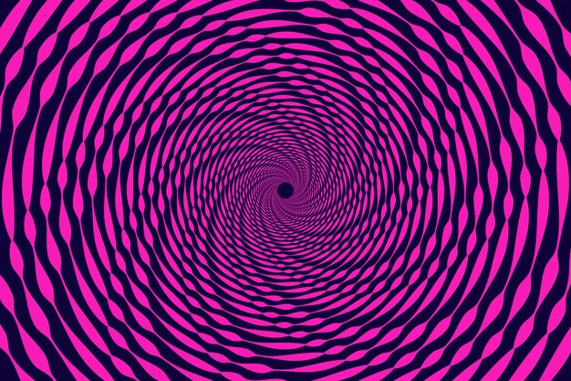 Fondo de diseño plano en círculo espiral