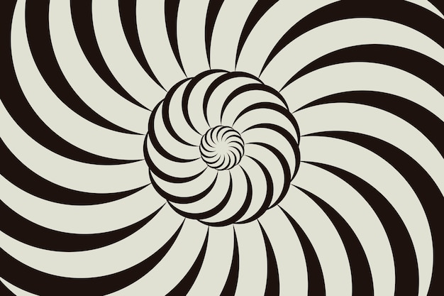 Fondo de diseño plano en círculo espiral