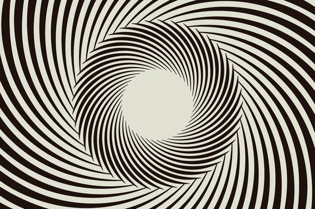 Fondo de diseño plano en círculo espiral