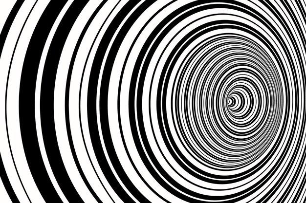 Fondo de diseño plano en círculo espiral