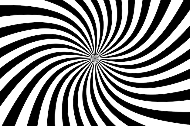 Fondo de diseño plano en círculo espiral