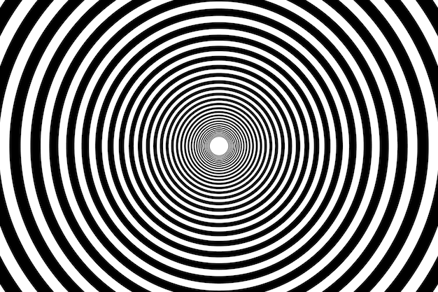 Fondo de diseño plano en círculo espiral