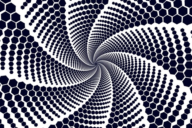 Fondo de diseño plano en círculo espiral