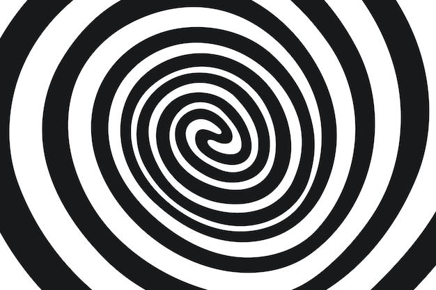 Fondo de diseño plano en círculo espiral