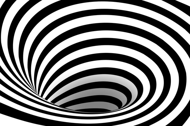 Fondo de diseño plano en círculo espiral