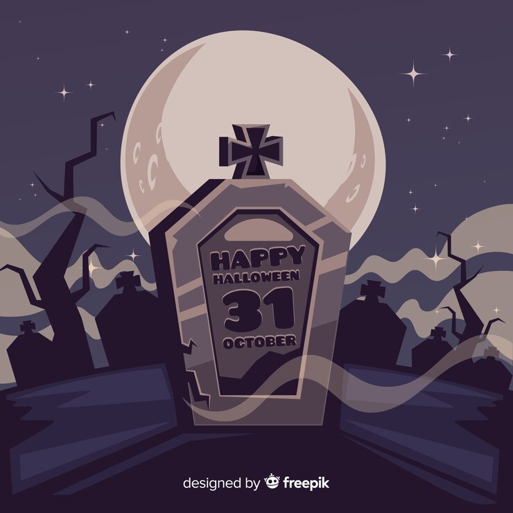 Vector gratuito fondo de diseño plano para halloween