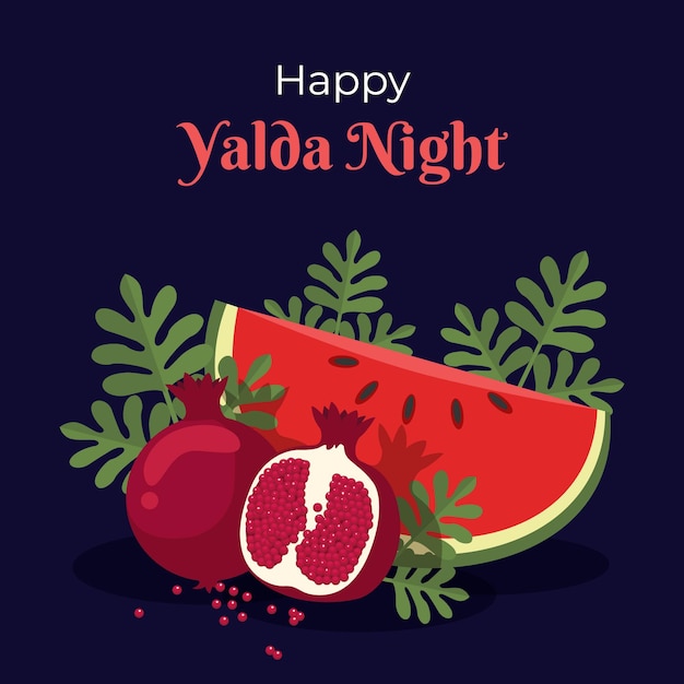 Vector gratuito fondo de diseño plano yalda