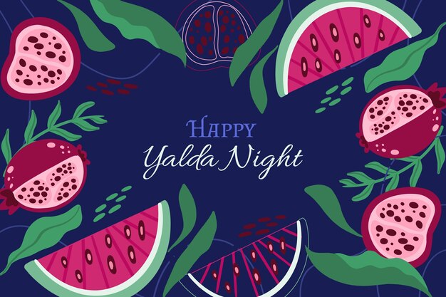 Fondo de diseño plano yalda
