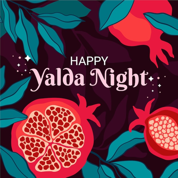 Fondo de diseño plano yalda