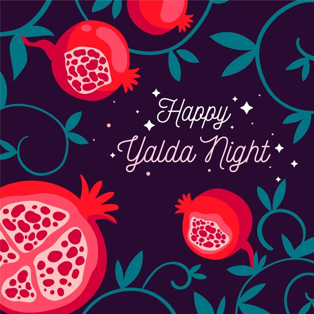 Fondo de diseño plano yalda