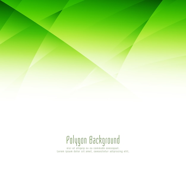 Fondo de diseño de polígono verde abstracto