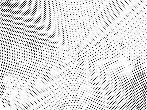 Fondo de diseño de semitono circular abstracto