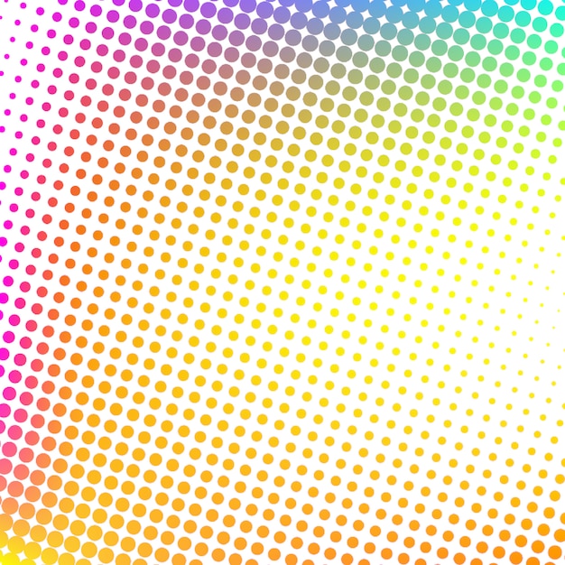 Fondo de diseño de semitono moderno multicolor