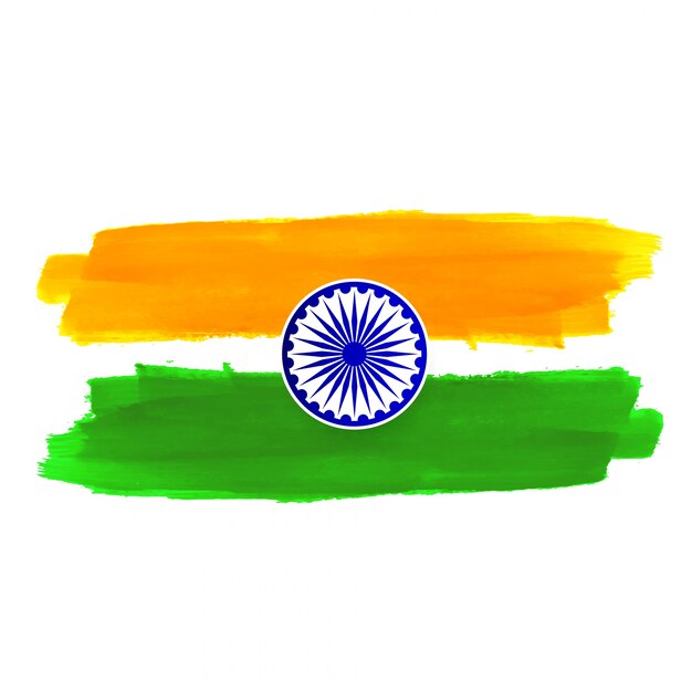 Fondo de diseño de tema de bandera India abstracta