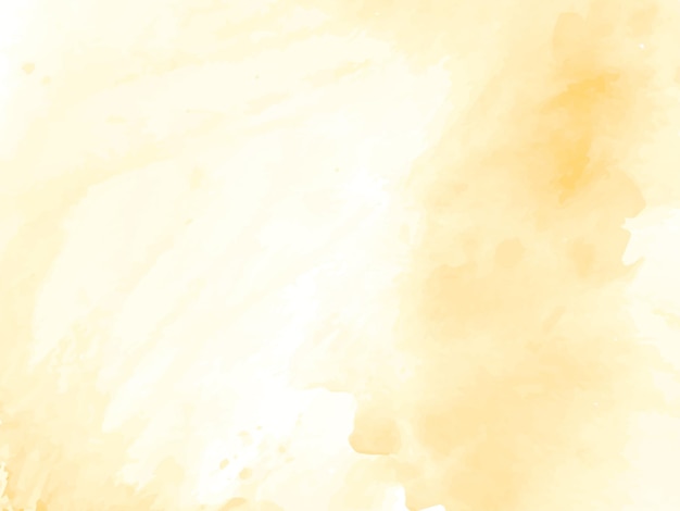 Fondo de diseño de textura de acuarela amarillo suave abstracto