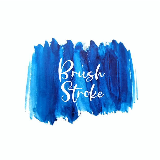 Fondo de diseño de trazo de pincel de color azul abstracto