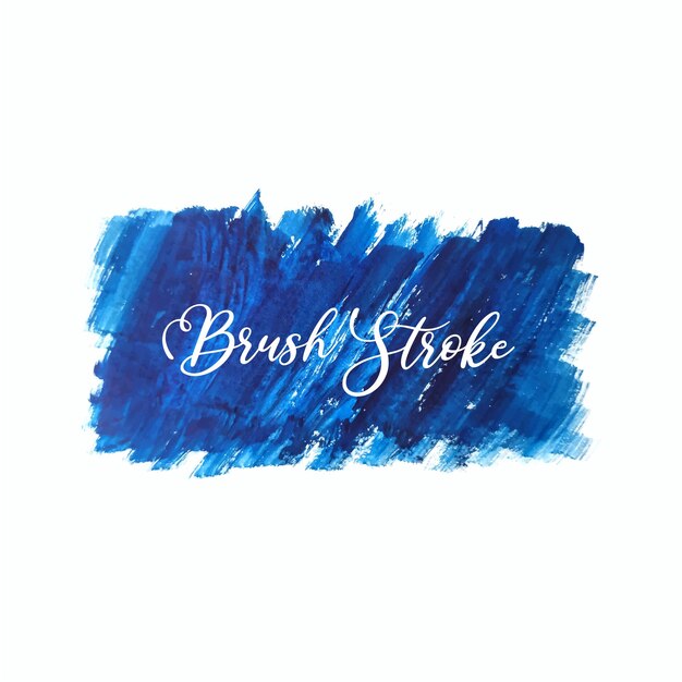 Fondo de diseño de trazo de pincel de color azul abstracto