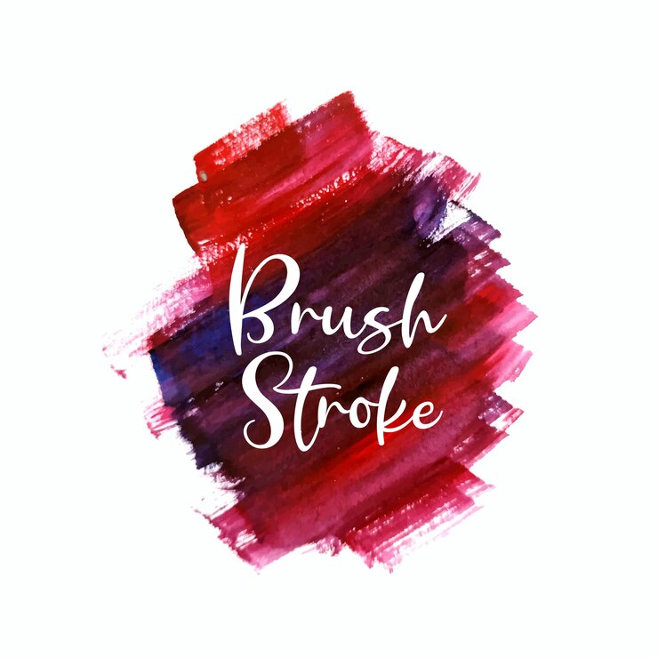 Vector gratuito fondo de diseño de trazo de pincel rojo y morado